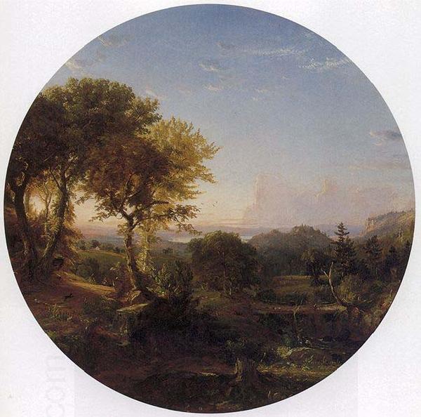 Jasper Francis Cropsey Green Mountain Scenery, oil painting picture